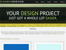 Tablet Screenshot of claunchdesign.com